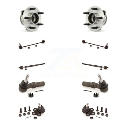 Bearing Lower Ball Joint Outer Inner Tie Rod & Link Front Kit (10Pc) For Pontiac