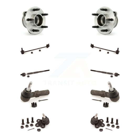 Bearing Lower Ball Joint Outer Inner Tie Rod & Link Front Kit (10Pc) For Pontiac