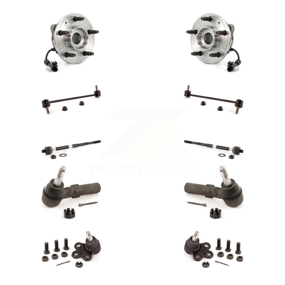 Bearing Lower Ball Joint Outer Inner Tie Rod Link Front Kit (10Pc) For Chevrolet
