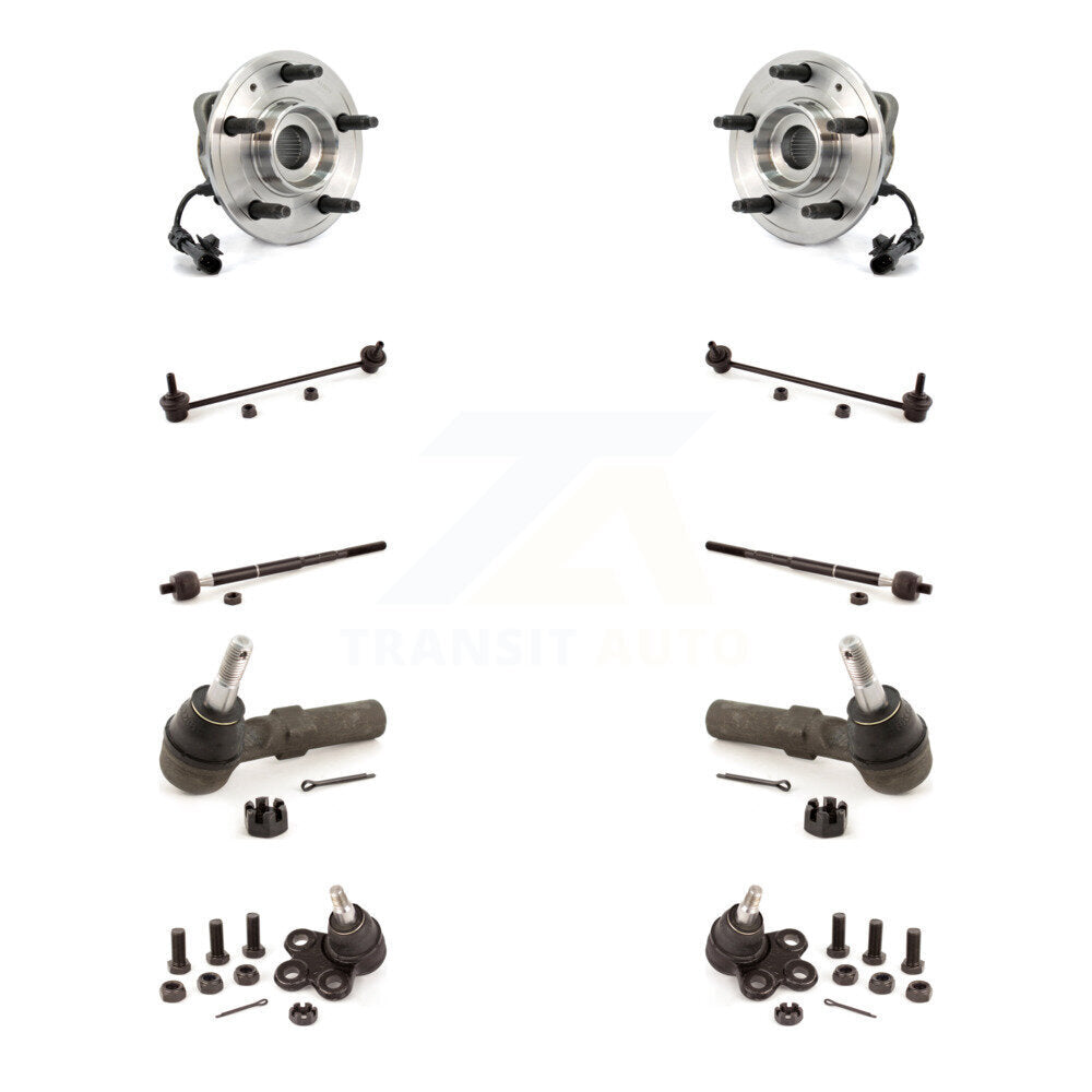 Bearing Lower Ball Joint Outer Inner Tie Rod Link Front Kit (10Pc) For Chevrolet