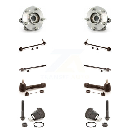 Hub Bearing Lower Ball Joint Outer Inner Tie Rod Link Front Kit For Nissan Quest
