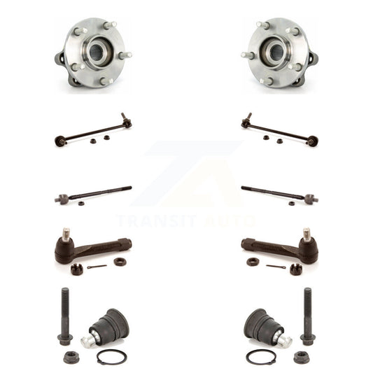 Hub Bearing Lower Ball Joint Outer Inner Tie Rod Link Front Kit For Nissan Quest