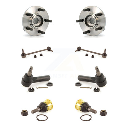 Hub Bearing Lower Ball Joint Outer Tie Rod Link Front Kit (8Pc) For Ford Taurus
