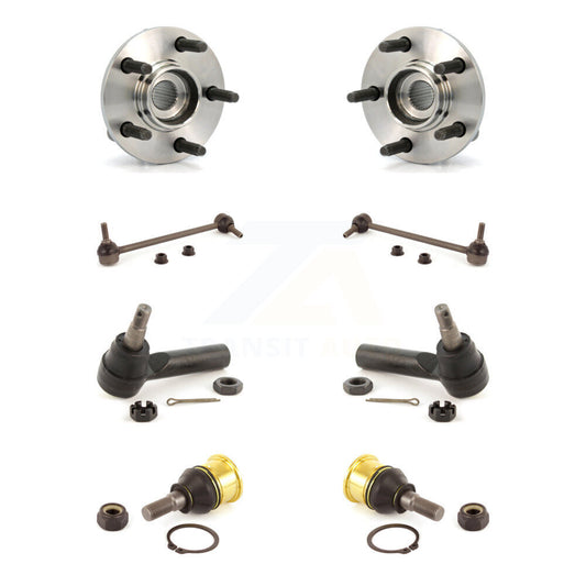 Hub Bearing Lower Ball Joint Outer Tie Rod Link Front Kit (8Pc) For Ford Taurus