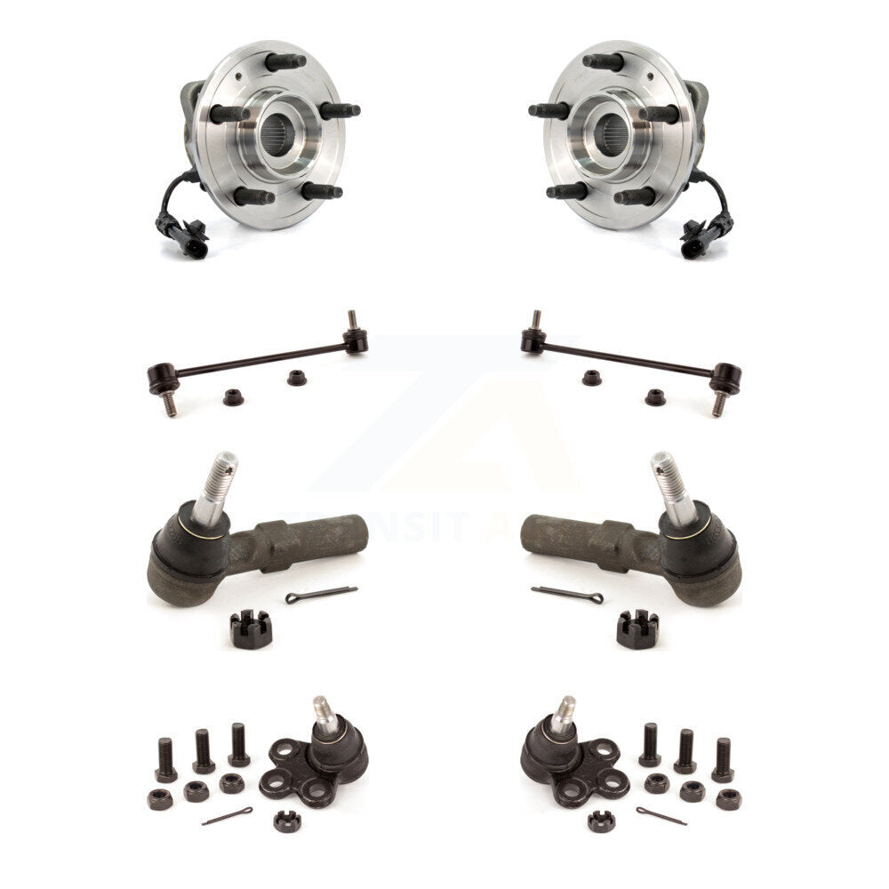 Bearing Lower Ball Joint Outer Tie Rod Link Front Kit (8Pc) For Chevrolet Saturn
