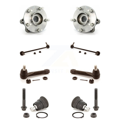 Hub Bearing Lower Ball Joint Outer Tie Rod Link Front Kit (8Pc) For Nissan Quest