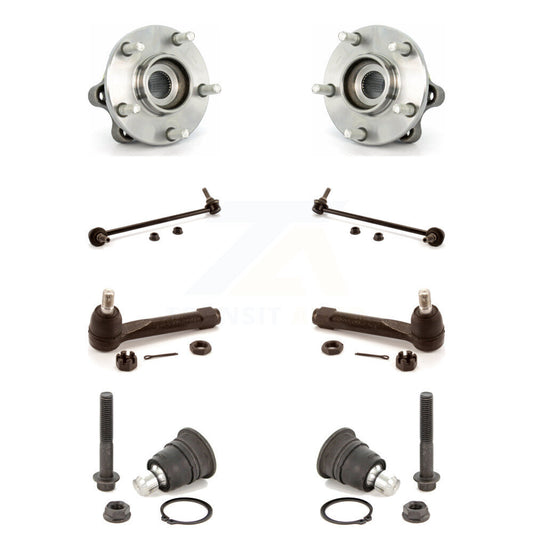 Hub Bearing Lower Ball Joint Outer Tie Rod Link Front Kit (8Pc) For Nissan Quest