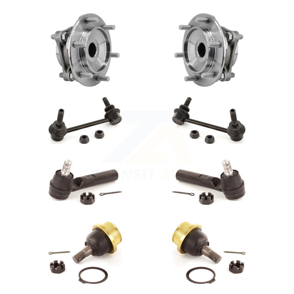 Bearing Lower Ball Joint Outer Tie Rod & Link Front Kit (8Pc) For Toyota Tacoma