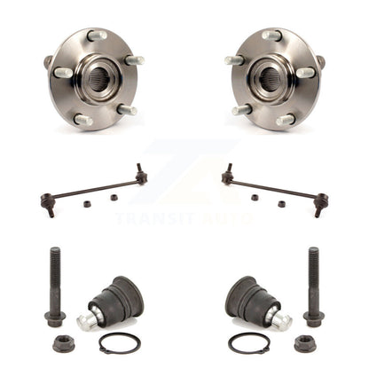 Hub Bearing Lower Ball Joint And Sway Bar Link Front Kit For Nissan Rogue Select