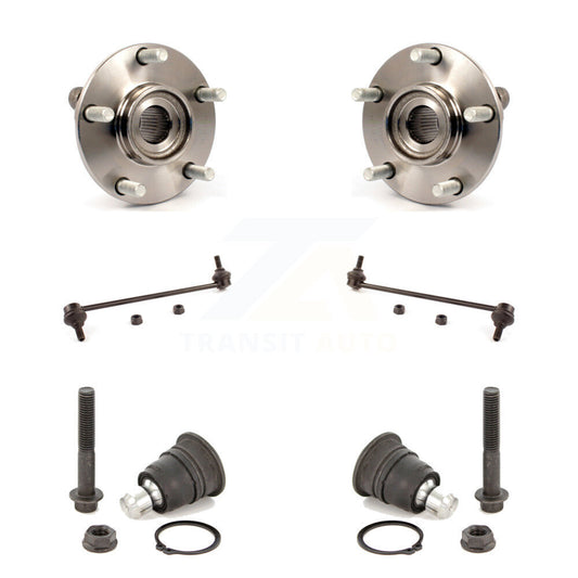 Hub Bearing Lower Ball Joint And Sway Bar Link Front Kit For Nissan Rogue Select
