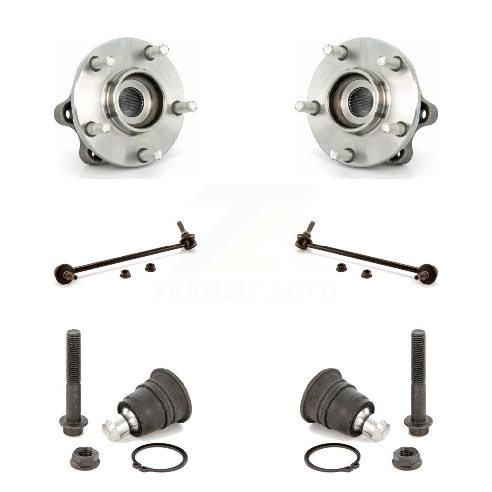 Hub Bearing Lower Ball Joint And Sway Bar Link Front Kit For Nissan Murano Quest