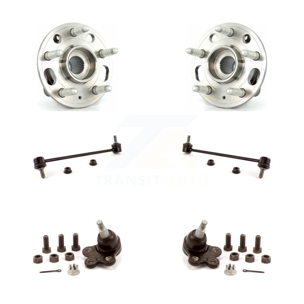 Hub Bearing Lower Ball Joint & Link Front Kit For Chevrolet Equinox GMC Terrain