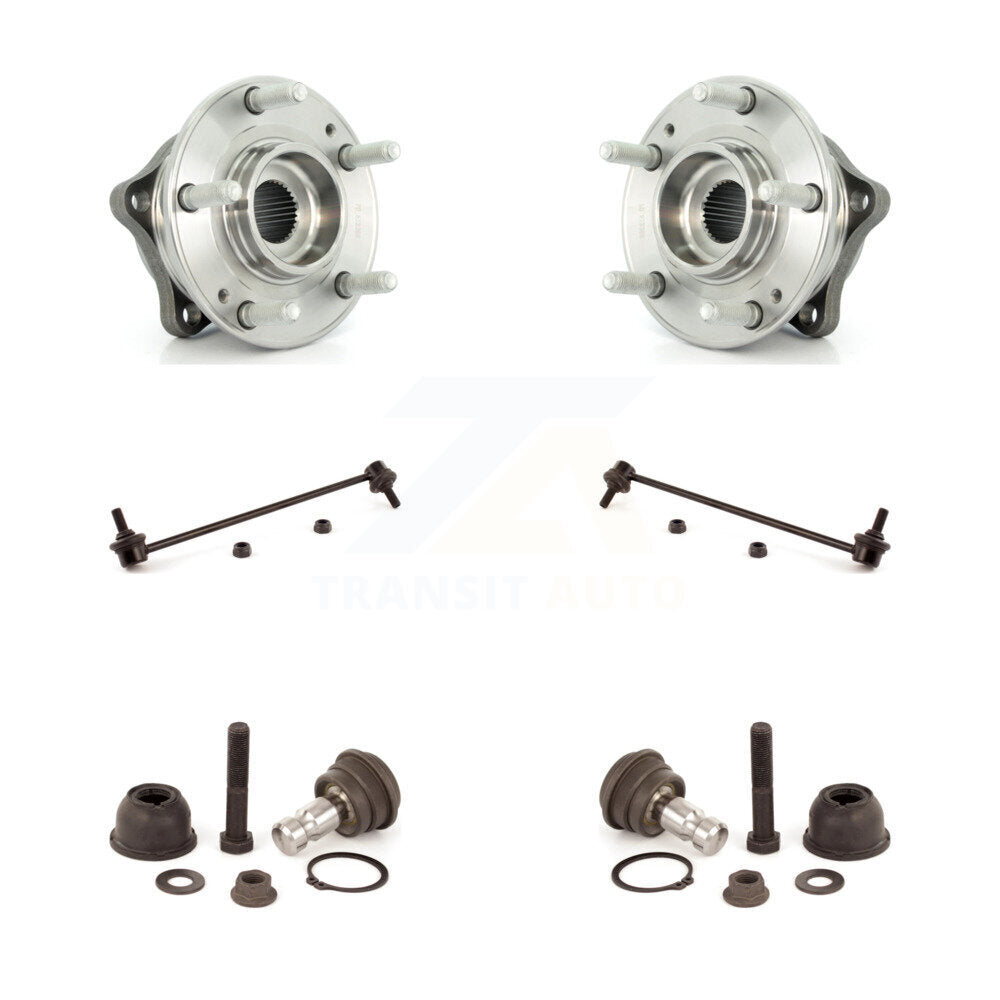 Hub Bearing Lower Ball Joint And Link Front Kit For Hyundai Santa Fe Kia Sorento