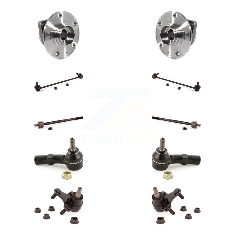 Bearing Lower Ball Joint Outer Inner Tie Rod Link Front Kit (10Pc) For Jetta GTI