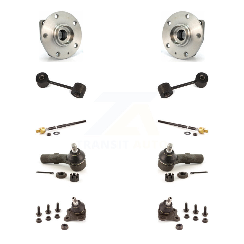 Hub Bearing Lower Ball Joint Outer Inner Tie Rod End Sway Bar Link Front Kit For