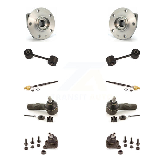 Hub Bearing Lower Ball Joint Outer Inner Tie Rod End Sway Bar Link Front Kit For