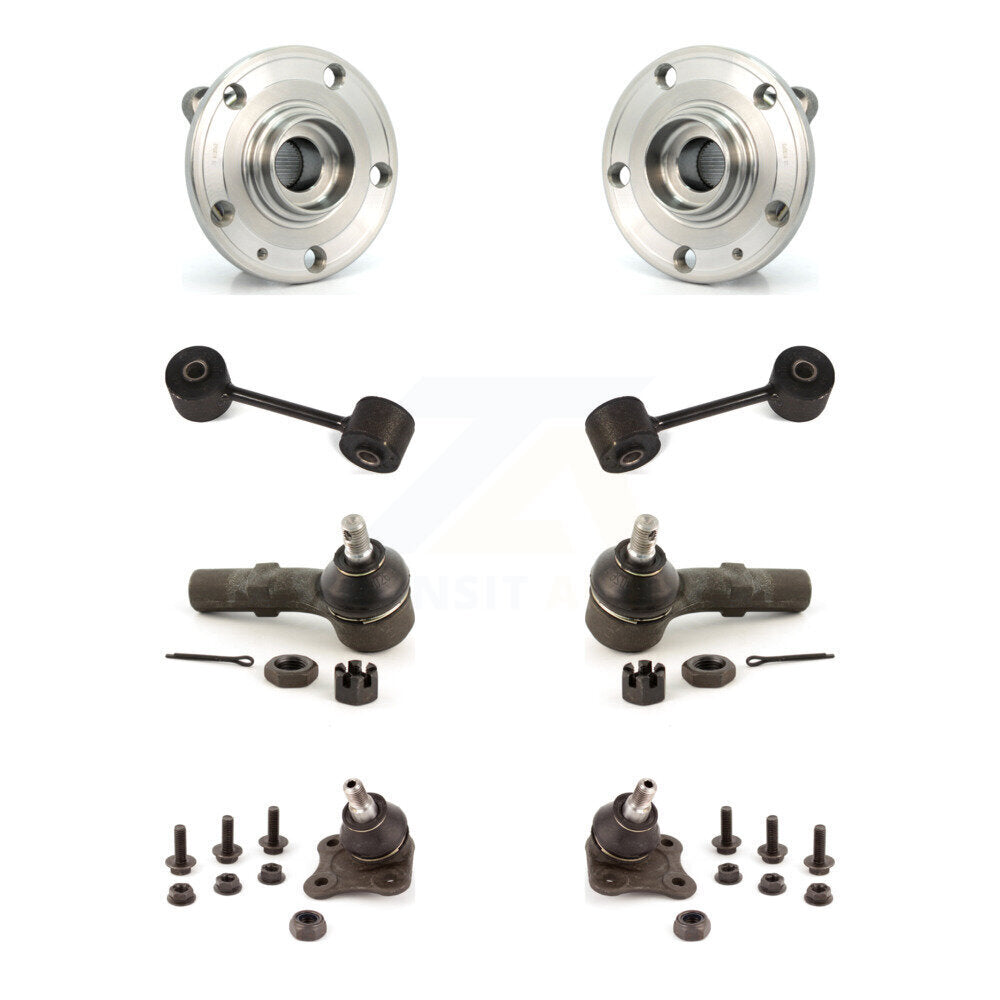Bearing Lower Ball Joint Outer Tie Rod Link Front Kit (8Pc) For Volkswagen Jetta