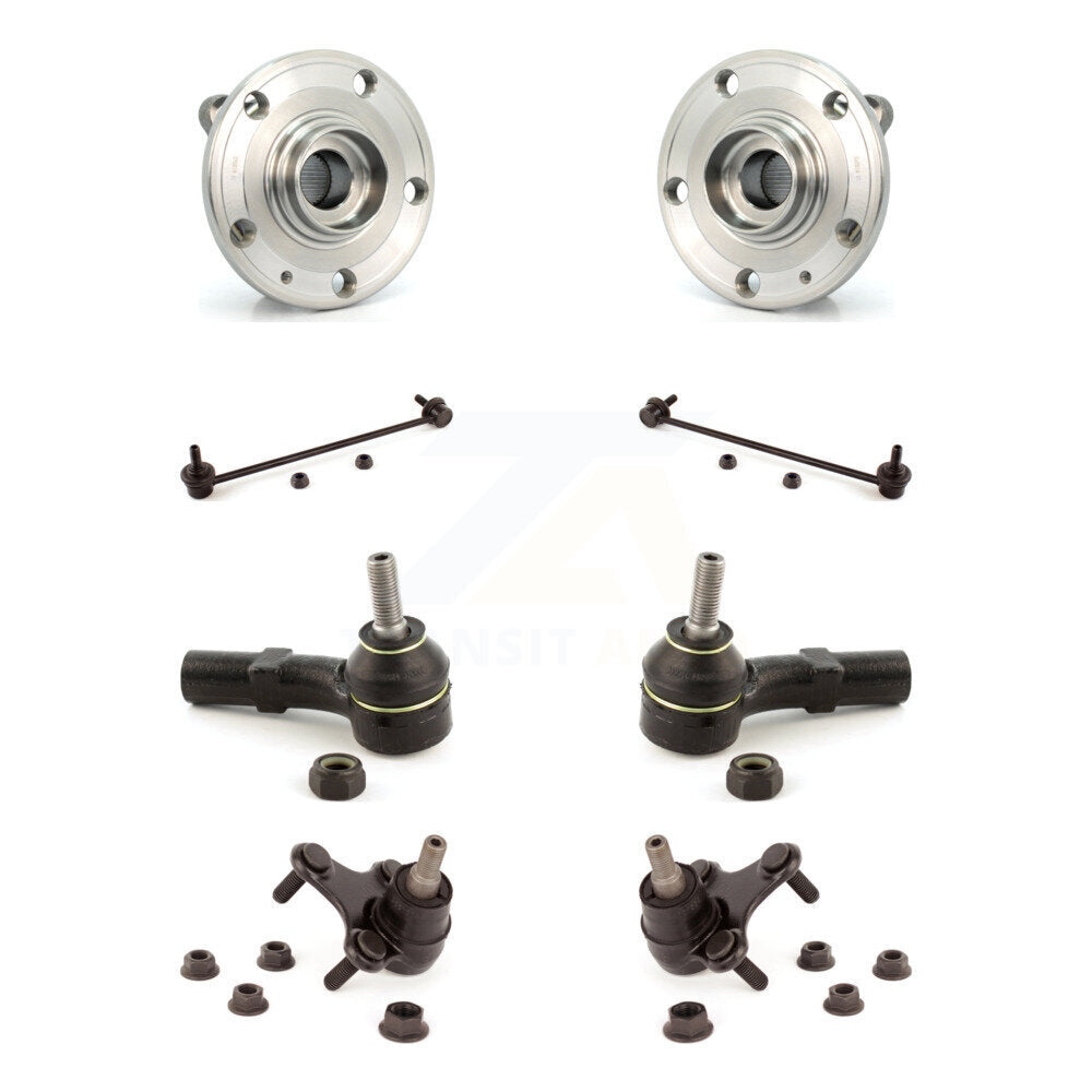 Bearing Lower Ball Joint Outer Tie Rod & Link Front Kit (8Pc) For Volkswagen CC
