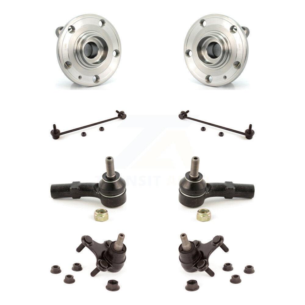 Bearing Lower Ball Joint Outer Tie Rod & Link Front Kit (8Pc) For Volkswagen CC