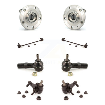 Bearing Lower Ball Joint Outer Tie Rod & Link Front Kit (8Pc) For Volkswagen CC