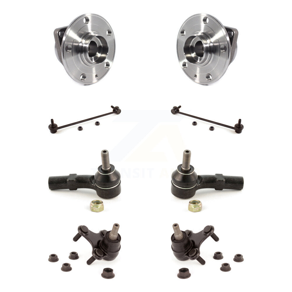 Bearing Lower Ball Joint Outer Tie Rod Link Front Kit (8Pc) For Volkswagen Jetta