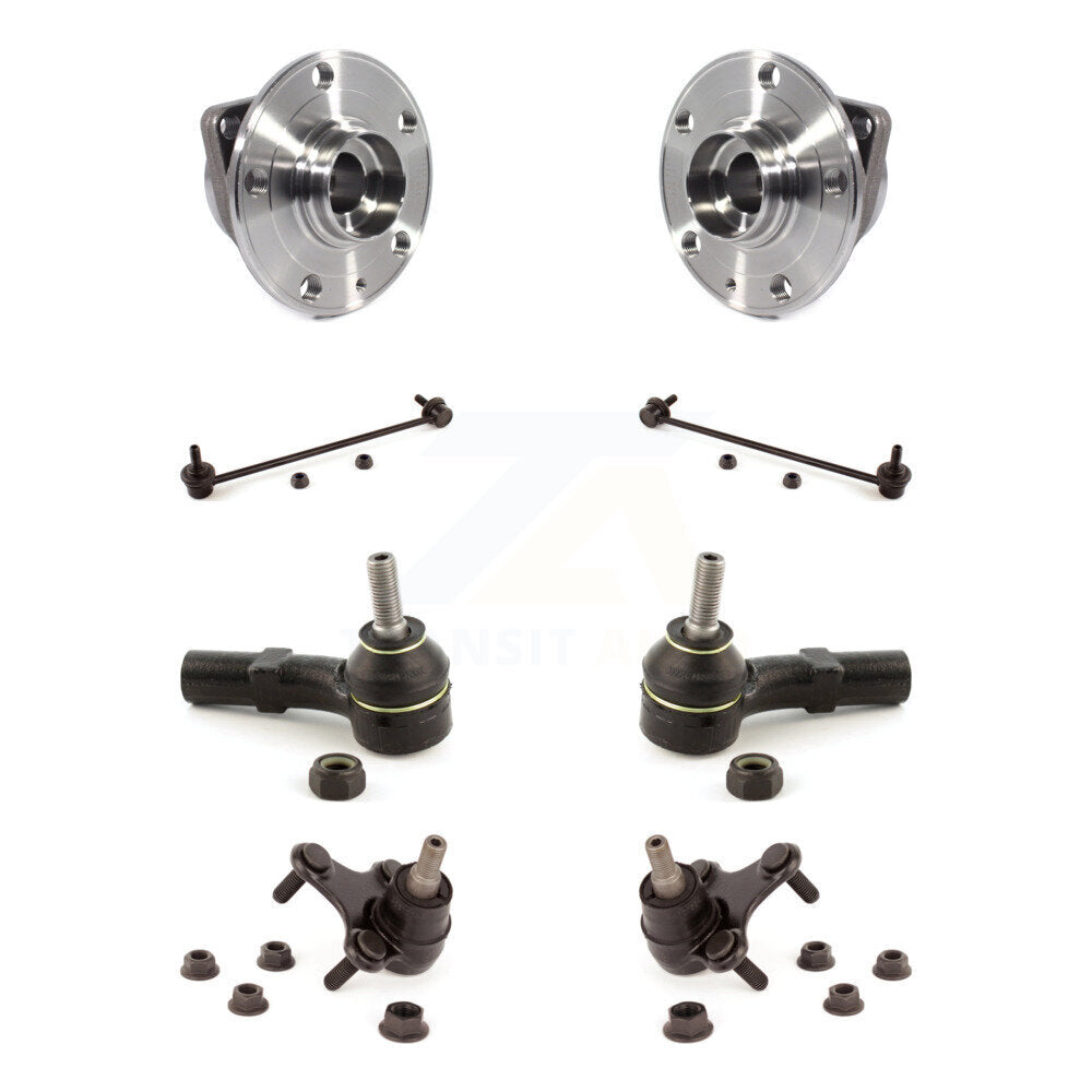 Bearing Lower Ball Joint Outer Tie Rod Link Front Kit (8Pc) For Volkswagen Jetta