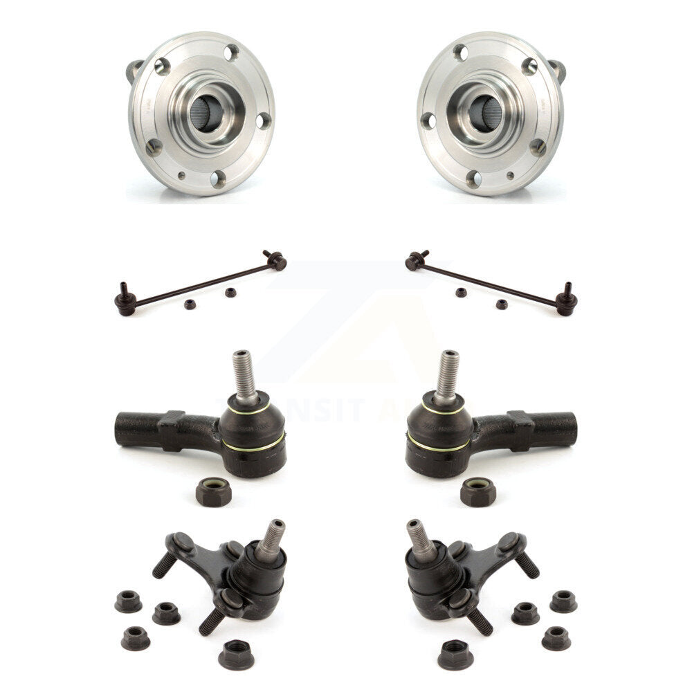 Bearing Lower Ball Joint Outer Tie Rod Link Front Kit (8Pc) For Volkswagen Jetta