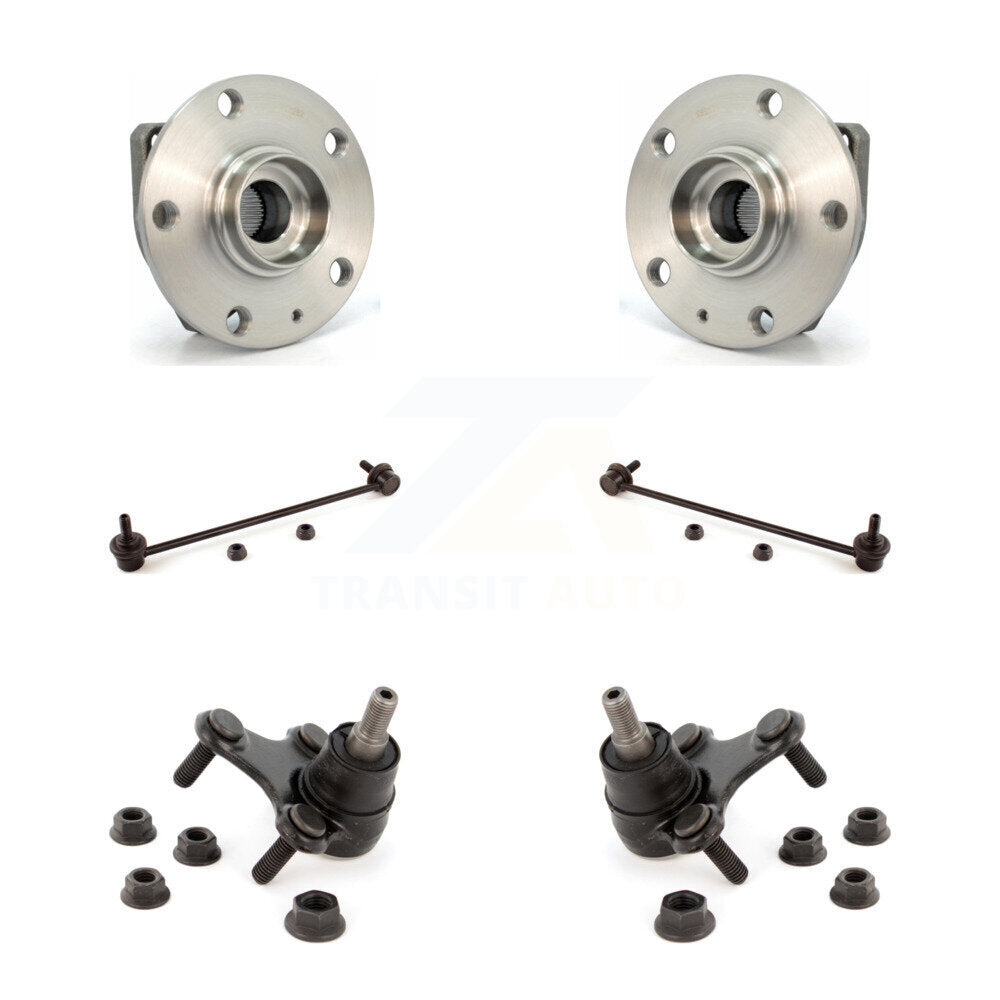 Bearing Lower Ball Joint & Link Front Kit For Volkswagen Golf Rabbit GTI e-Golf