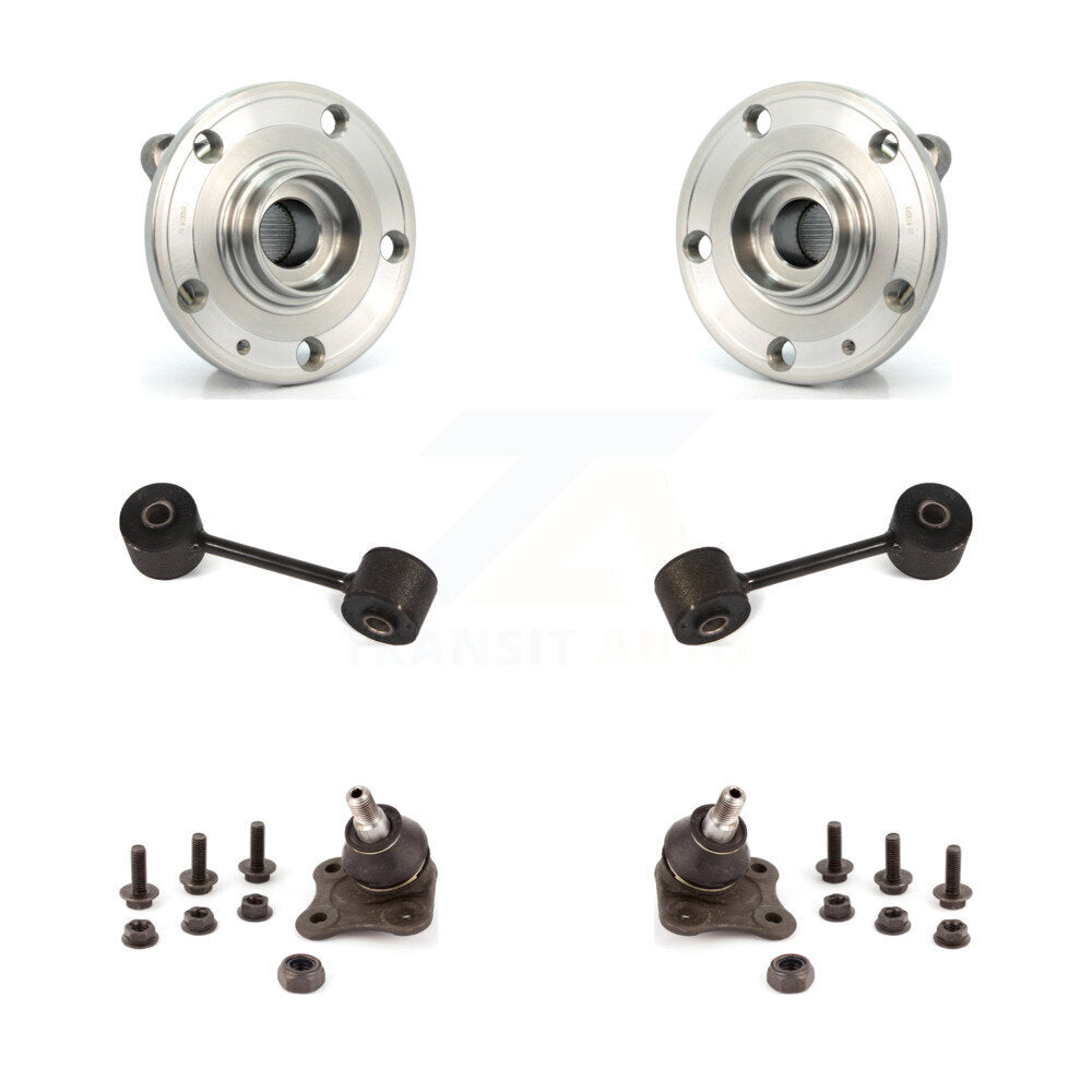 Bearing Lower Ball Joint & Link Front Kit For Volkswagen Jetta City With 2 Holes