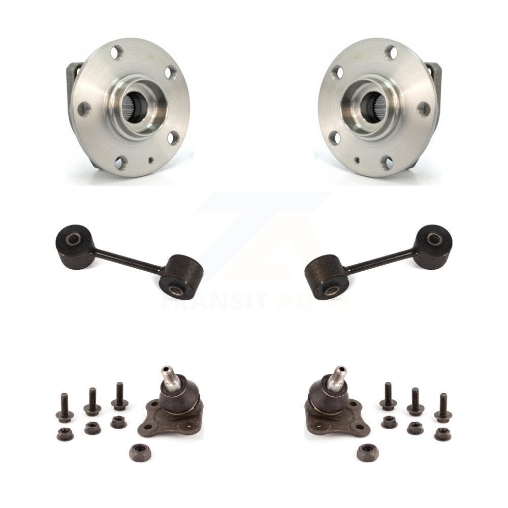 Bearing Lower Ball Joint & Link Front Kit For Volkswagen Golf City With 2 Holes
