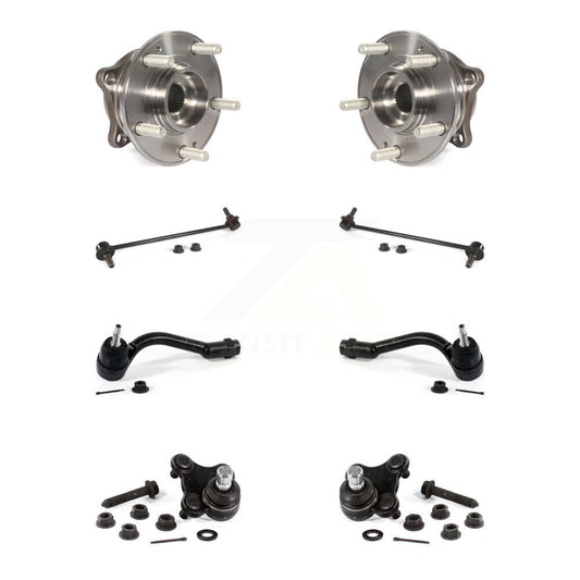 Bearing Lower Ball Joint Outer Tie Rod & Link Front Kit (8Pc) For Hyundai Sonata