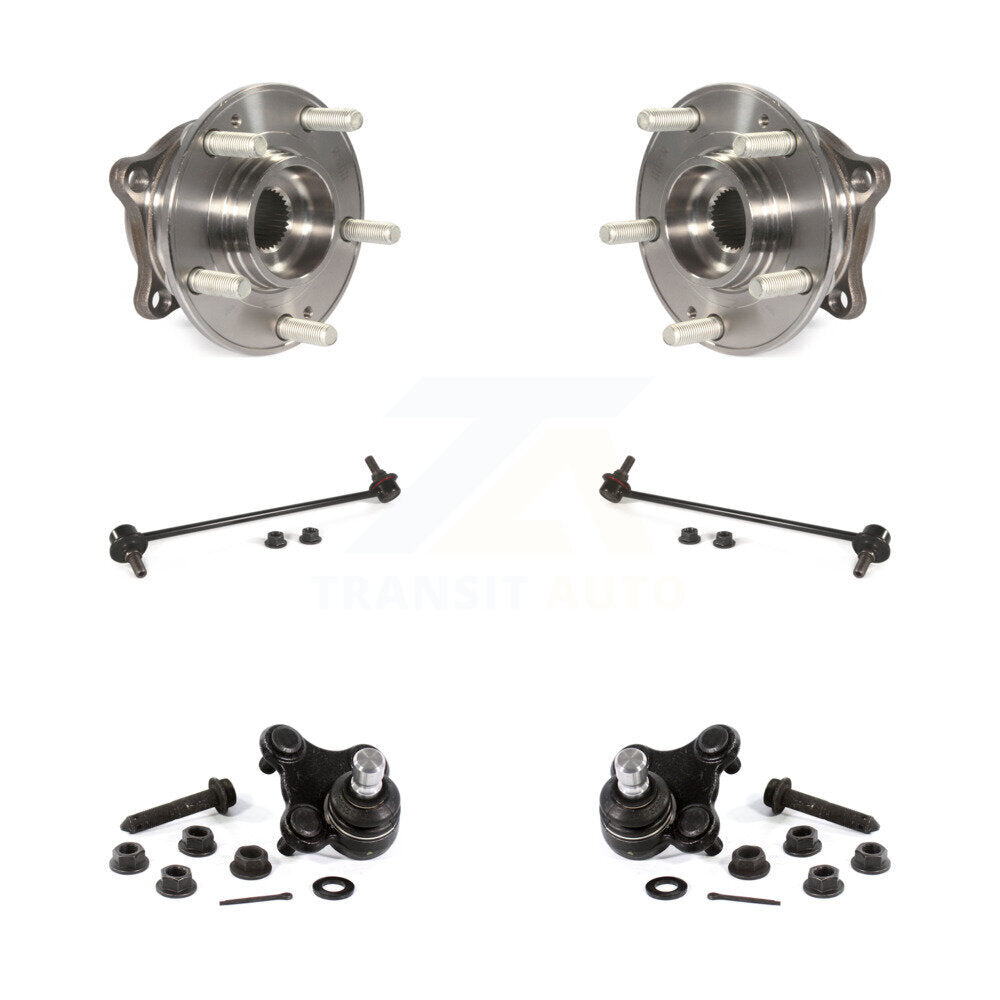 Hub Bearing Lower Ball Joint Link Front Kit (6Pc) For Hyundai Sonata Kia Optima