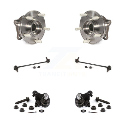 Hub Bearing Lower Ball Joint Link Front Kit (6Pc) For Hyundai Sonata Kia Optima