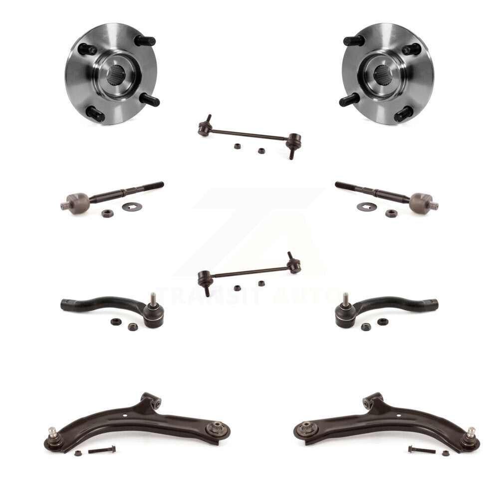 Bearing Lower Control Arm Outer Inner Tie Rod & Link Front Kit (10Pc) For Nissan