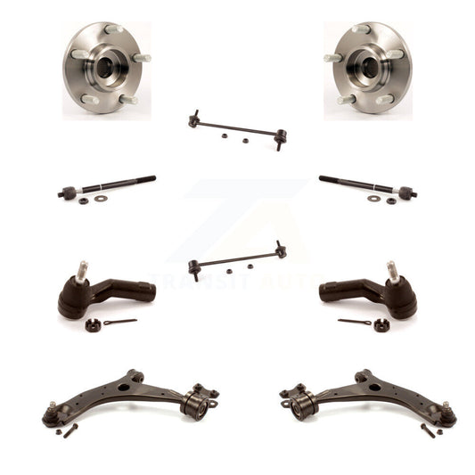 Bearing Lower Control Arm Outer Inner Tie Rod Link Front Kit (10Pc) For Mazda 3
