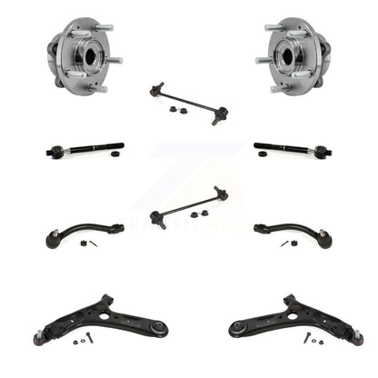 Bearing Lower Arm Outer Inner Tie Rod & Link Front Kit (10Pc) For 17-19 Kia Soul
