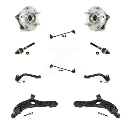Bearing Lower Control Arm Outer Inner Tie Rod Link Front Kit (10Pc) For Hyundai