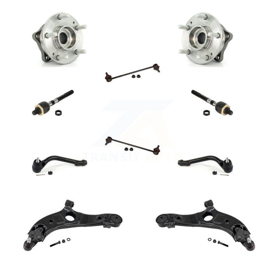 Bearing Lower Control Arm Outer Inner Tie Rod Link Front Kit (10Pc) For Hyundai