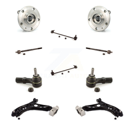 Bearing Lower Arm Outer Inner Tie Rod & Link Front Kit (10Pc) For Volkswagen CC