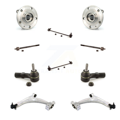 Hub Bearing Lower Control Arm Outer Inner Tie Rod & Link Front Kit (10Pc) For CC