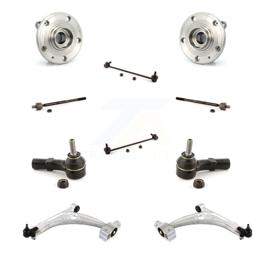 Hub Bearing Lower Control Arm Outer Inner Tie Rod & Link Front Kit (10Pc) For CC