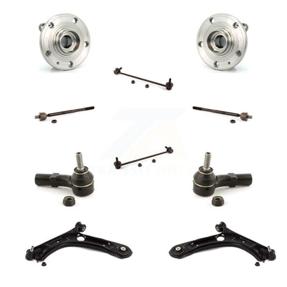 Bearing Lower Control Arm with Ball Joint Outer Inner Tie Rod Link Front Kit For