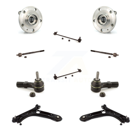 Bearing Lower Control Arm with Ball Joint Outer Inner Tie Rod Link Front Kit For