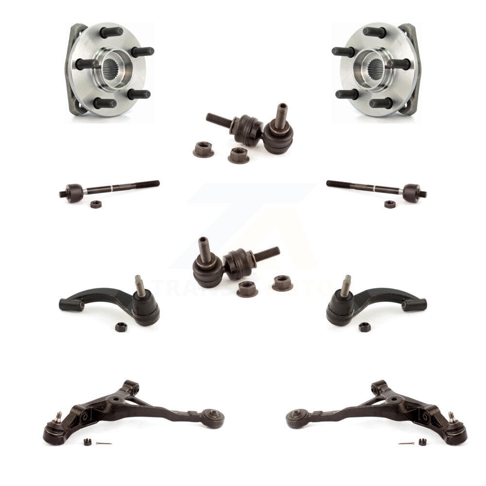 Bearing Lower Control Arm Outer Inner Tie Rod Link Front Kit (10Pc) For Chrysler