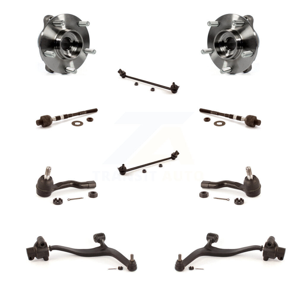 Bearing Lower Control Arm Outer Inner Tie Rod Link Front Kit (10Pc) For INFINITI