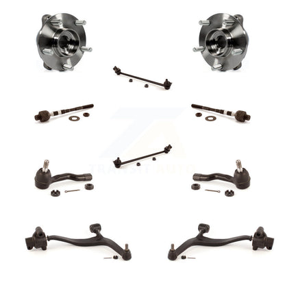 Bearing Lower Control Arm Outer Inner Tie Rod Link Front Kit (10Pc) For INFINITI