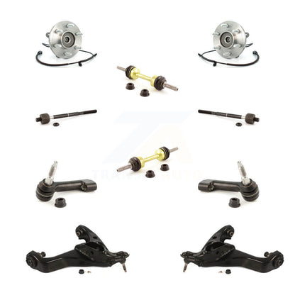 Bearing Lower Control Arm Outer Inner Tie Rod Link Front Kit (10Pc) For Ford 4WD