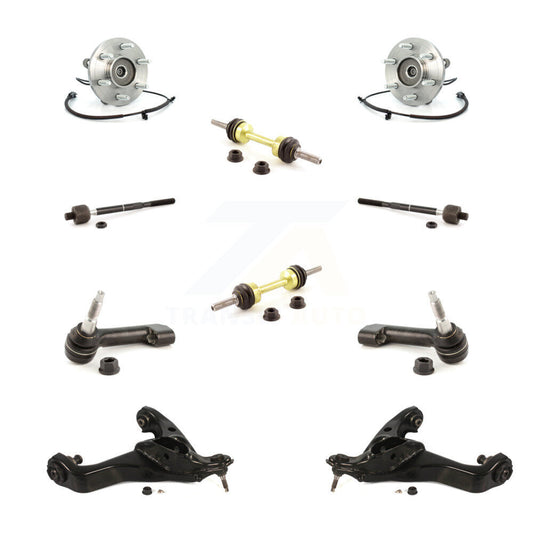 Bearing Lower Control Arm Outer Inner Tie Rod Link Front Kit (10Pc) For Ford 4WD