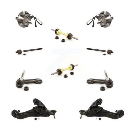 Bearing Lower Control Arm Outer Inner Tie Rod Link Front Kit (10Pc) For Ford RWD