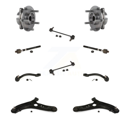 Bearing Lower Control Arm with Ball Joint Outer Inner Tie Rod Link Front Kit For